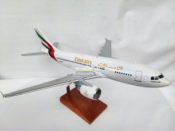 Model of A310-300 Emirates Airlines with detailed craftsmanship.